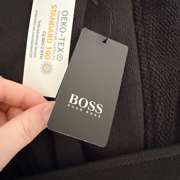 Hugo Boss Charcoal Gray Men's Robe - Picture 3 of 4